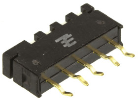 Przełącznik SIP 4-pozycyjny 4PST THT 10 mA przy 5 V DC -30 → +85°C