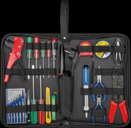 45243 soldering set, 20-piece tool set in practical storage bag