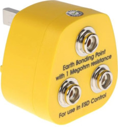 Wtyk uziemiający ESD Tak, RS PRO Brytyjski