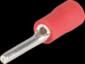 3747L Grooved pin shoes, 0.5 - 1.5 mm², red