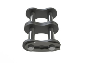 Ogniwo łańcucha rolkowego, typ: 08B-2, połączenie: Zacisk sprężynowy, Stal