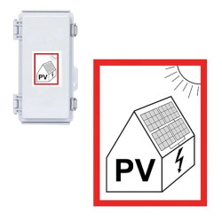 TRYTYT Tablica Samoprzylepna Znak Instalacja Fotowoltaiczna 105x148 mm 1szt
