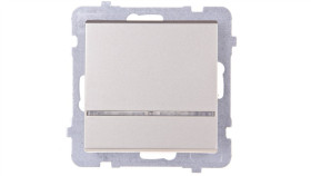 Sonata Łącznik Pojedynczy Z Podświetleniem Szampański Złoty Łp-1Rs/M/39