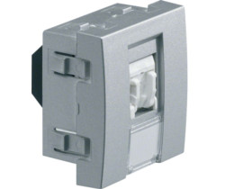 systo Gniazdo telefoniczne RJ11/RJ12 2M alu WS201T HAGER