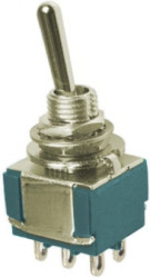 Przełącznik Wł.-wł. średnica wycięcia 6.43mm DPDT TE Connectivity Montaż panelowy długość przełącznika 10.49mm