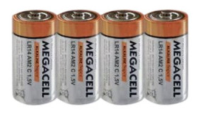 4 x bateria alkaliczna Megacell LR14 C