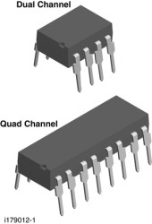ILQ615 Optocoupler, Phototransistor Output (Dual, Quad Channel)