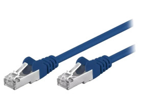 F/UTP5-CCA-075BL Patch cord F/UTP 5e linka CCA PVC niebieski 7,5m 26AWG