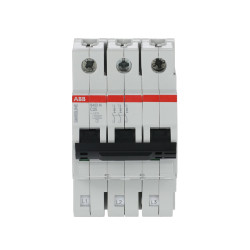 Wyłącznik nadprądowy MCB, Typ C, 3-biegunowy, 25A, 230V, na szynę DIN, ABB S403M-C25, S400M