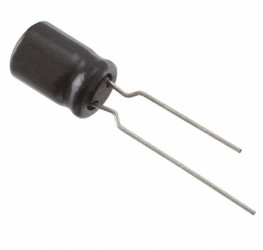 Kondensator 820μF 10V dc Radialny, Otwór przelotowy Panasonic roztaw: 3.5mm 8 (Dia.) x 11.5mm