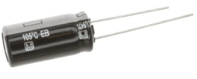 Kondensator 47μF 50V dc Radialny, Otwór przelotowy Panasonic roztaw: 2.5mm 6.3 x 11.2mm