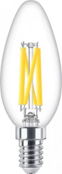 Żarówka LED MASTER 5.9W zam 60W 806lm ściemnialna 2200 2700 K LEDCandleDT5.9-60W E14 927 B35 CLG Szkło przezroczyste5latgwar