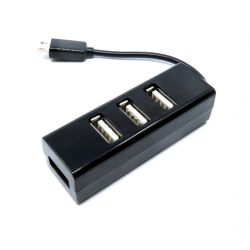Hub USB ze złączem microUSB - 4 porty
