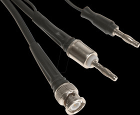MKS-1 Test lead with banana plug to BNC, 1 m
