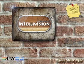 Intellivision Logo - Rustic - Eyecatching Finish - Metal Sign