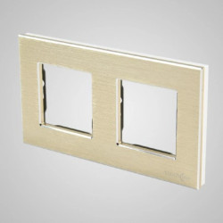 TouchMe Ramka podwójna aluminiowa złota TM616G