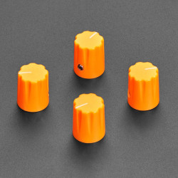 Orange Micro Potentiometer Knob - 4 pack
