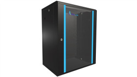 Szafa Rack Montowana Na Ścianie Extralink 15U 600X450 Czarna