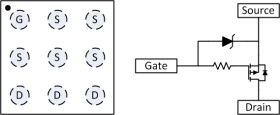 8V, P channel NexFET™ power MOSFET, single WLP 1.5 mm x 1.5 mm, 5.7 mOhm, gate ESD protection