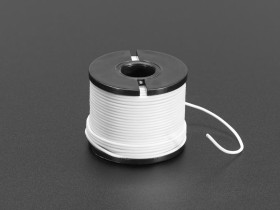 Adafruit Silicone Cover Stranded-Core Wire - 50ft 30AWG White