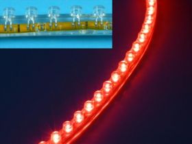 LISTWA SAMOCHOD.LED 12V 24cm RED