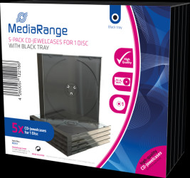 BOX31 CD Jewelcase for 1 disc, Pack 5