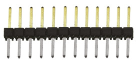 Złącze szpilkowe 12-pinowe TSW raster: 2.54 mm Prosty 1-rzędowe Samtec Otwór przelotowy 550 V Bez osłony