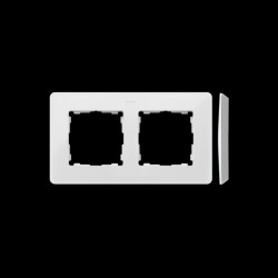 Ramka podwójna biały/aluminium 8200620-230 Simon82 Detail Kontakt-Simon