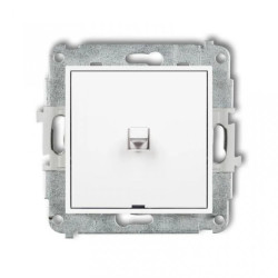 ICON Mechanizm łącznika zwiernego, jednobiegunowego w stylu amerykańskim (jeden klawisz bez piktogramu) biały IWPUS-4.1