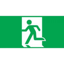 Piktogram wyjście ewakuacyjne Intelight E1 do OXIMIA, ramki dwustronnej ORION, SUPREMA