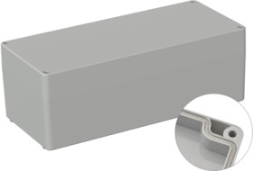 ABS enclosure, (L x W x H) 340 x 150 x 120 mm, light gray (RAL 7035), IP66, 5U340500