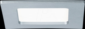 92076 LED recessed panel, 6 W, 4000 K, square, chrome