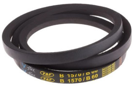 Pas napędowy, profil B, materiał: PET, guma, 17mm x 11mm x 1.52m, RS PRO