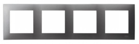 SZAFIR Ramka poczwórna szary mat R-4Z/70