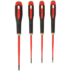 Bahco BE-9880SL BE-9880SL ERGO&#x2122; Slim VDE Insulated Screwdriver Set, 4 Piece
