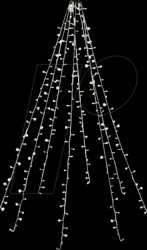 60386 280 LED tree mantle with ring, timer, with external transformer