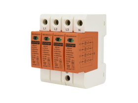 Ogranicznik przepięć Typ 1+2 (B+C) 4P 20kA 5kA 1,5kV A51-SPD01-4P-B+C BEMKO