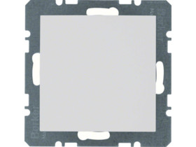 S.1/B.3/B.7 Zaślepka z płytką czołową bez pazurków rozporowych biały 10091909 HAGER