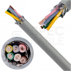 Kabel sterowniczy parowany BiT LIYCY-P 3x2x0,5mm2 szary 300/300V ekranowany olejoodporny linka Bitner