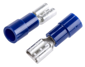 Konektor płaski Żeński 4.75 x 0.8mm 1,5 → 2,5 mm², 16 → 14 AWG długość 20mm Izolacja: Izolowane Cyna