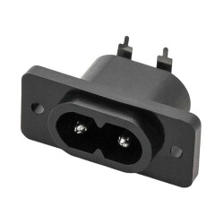 GNIAZDO AC 250V ÓSEMKA MONTAŻ W DRUK PANEL MĘSKIE /667