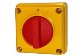 Łącznik krzywkowy 0-1 1P 12A włącz-wyłącz w obudowie na kłódkę IP65 ŁUK E12-53/5 921251