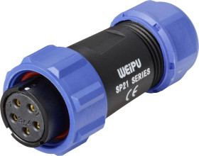 Złącze IP68 seria SP21 Weipu SP2110 / S 5C II, 1 szt.
