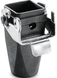 Grommet housing, size HA3, PA, M20, straight, longitudinal bow locking, IP65, 19429200