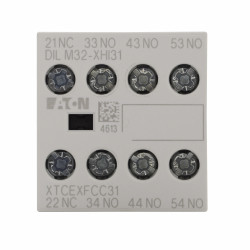 Styk pomocniczy Eaton 4 1NC + 3NO Śruba montaż czołowy