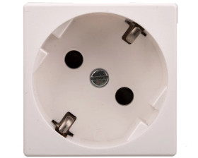 Simon Connect Gniazdo K45 z schuko 16A/230V szybkozłączki czysta biel K11/9