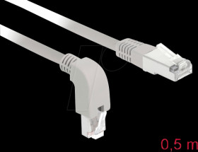 85864 Network cable RJ45 Cat.6 S/FTP downwards angled / straight 0.5 m