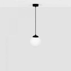 Lampa wisząca pojedyncza SAVOY z białym szklanym kloszem na trzonek E14 K-4920 Kaja Lighting