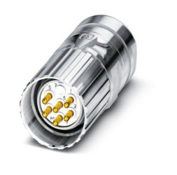 Złącze wielostykowe przemysłowe 6-pinowe M23 Montaż na kablu Wtyczka Phoenix Contact