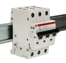 Wyłącznik nadprądowy MCB, Typ D, 3-biegunowy, 2A, 440V, na szynę DIN, ABB S203-D2, S200